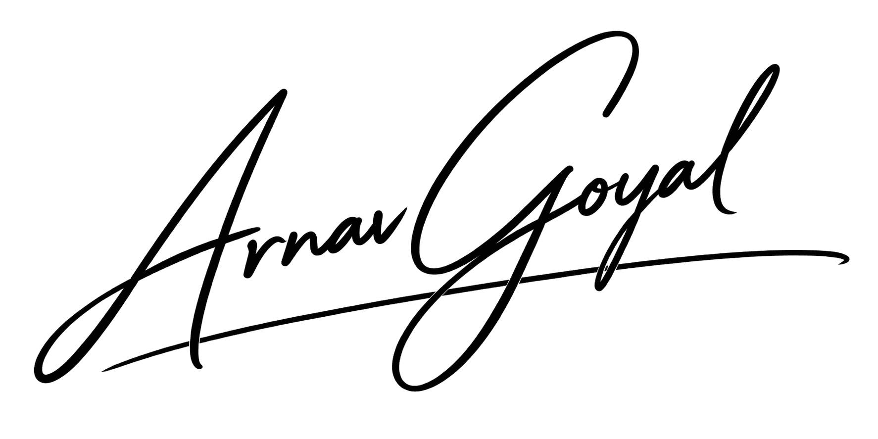 Arnav Goyal's signature